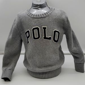 Polo logo knit sweater